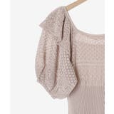 スカシ柄ニットワンピース | MAJESTIC LEGON  | 詳細画像18 