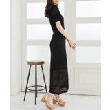 スカシ柄ニットワンピース | MAJESTIC LEGON  | 詳細画像3 