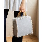 バンブーハンドルフリンジバッグ | MAJESTIC LEGON  | 詳細画像3 