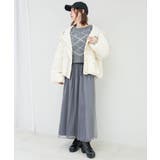 グレー柄 | チェックショートニット | MAJESTIC LEGON