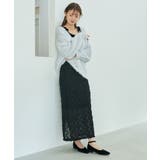 ブラック | フリルレーススカート | MAJESTIC LEGON