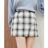 アイボリー柄 | ベルトセットミニスカパン | MAJESTIC LEGON