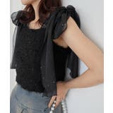ブラック | ラメリボンプードルビスチェ | MAJESTIC LEGON