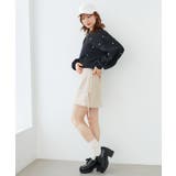 ベージュ | ラインリボンミニスカート | MAJESTIC LEGON 