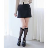 ブラック | ハイウエストプレーンミニスカート | MAJESTIC LEGON 