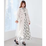 チュールレイヤードトレンチコート | MAJESTIC LEGON  | 詳細画像3 