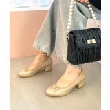 ゴールド | ラメリボンパンプス | MAJESTIC LEGON 