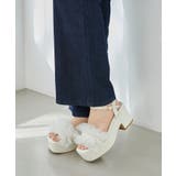 チュール×パール厚底サンダル | MAJESTIC LEGON  | 詳細画像6 