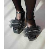 チュール×パール厚底サンダル | MAJESTIC LEGON  | 詳細画像9 