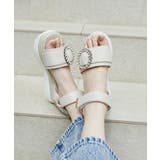 アイボリー | ビジューバックルスポサン | MAJESTIC LEGON 