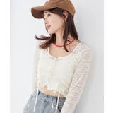 アイボリー | レースドロストトップス | MAJESTIC LEGON 