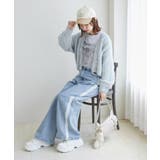 フラワーモチーフボタンケーブルカーデ | MAJESTIC LEGON  | 詳細画像33 