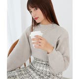 ベージュ | ボリュームスリーブニット | MAJESTIC LEGON
