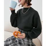 ブラック | ボリュームスリーブニット | MAJESTIC LEGON