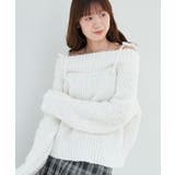 ◎レースリボンオフショルニット | MAJESTIC LEGON  | 詳細画像6 