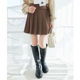 モカ | ベルトセットプリーツミニスカパン | MAJESTIC LEGON 