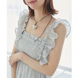 フリルショルダーレースアップワンピ | MAJESTIC LEGON  | 詳細画像28 