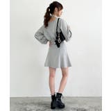 フラワーチョーカー付きスウェットワンピ | MAJESTIC LEGON  | 詳細画像21 