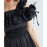 ブラック柄 | ミルフィーユフリルコルセットワンピ | MAJESTIC LEGON 