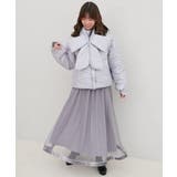 リボンマフラーセット中綿ブルゾン | MAJESTIC LEGON | 詳細画像38