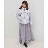 リボンマフラーセット中綿ブルゾン | MAJESTIC LEGON | 詳細画像39