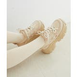 ベージュ | 2WAYデコリボンスニーカー | MAJESTIC LEGON