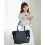 ブラック | サイドレースアップトート | MAJESTIC LEGON 