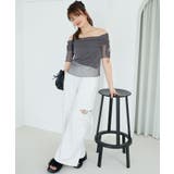 ∞ラメチュールオフショル半袖トップス | MAJESTIC LEGON  | 詳細画像26 