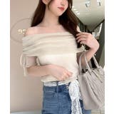 ∞ラメチュールオフショル半袖トップス | MAJESTIC LEGON  | 詳細画像4 