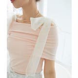 肩リボンオフショルカットトップス | MAJESTIC LEGON  | 詳細画像16 