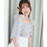 肩リボンオフショルカットトップス | MAJESTIC LEGON  | 詳細画像21 