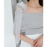 肩リボンオフショルカットトップス | MAJESTIC LEGON  | 詳細画像23 