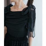 肩リボンオフショルカットトップス | MAJESTIC LEGON  | 詳細画像30 