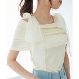 肩リボンオフショルカットトップス | MAJESTIC LEGON  | 詳細画像9 