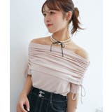 サイドドロストオフショルカットトップス | MAJESTIC LEGON  | 詳細画像13 