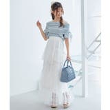 サイドドロストオフショルカットトップス | MAJESTIC LEGON  | 詳細画像16 