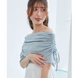 サイドドロストオフショルカットトップス | MAJESTIC LEGON  | 詳細画像20 