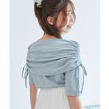 サイドドロストオフショルカットトップス | MAJESTIC LEGON  | 詳細画像21 