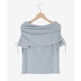 サイドドロストオフショルカットトップス | MAJESTIC LEGON  | 詳細画像38 