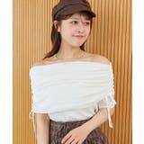 サイドドロストオフショルカットトップス | MAJESTIC LEGON  | 詳細画像5 