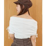 サイドドロストオフショルカットトップス | MAJESTIC LEGON  | 詳細画像7 