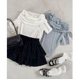 アイボリー | サイドドロストオフショルカットトップス | MAJESTIC LEGON 