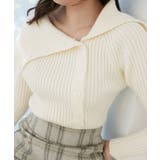 ビッグカラーボタンオフショルニット | MAJESTIC LEGON  | 詳細画像10 