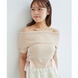 レースアップオフショルニット | MAJESTIC LEGON  | 詳細画像16 