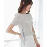 レースアップオフショルニット | MAJESTIC LEGON  | 詳細画像24 