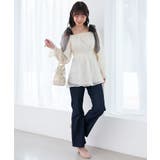 ショルダーリボンオフショルチュニック | MAJESTIC LEGON  | 詳細画像12 