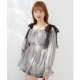 ショルダーリボンオフショルチュニック | MAJESTIC LEGON  | 詳細画像24 