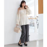 ショルダーリボンオフショルチュニック | MAJESTIC LEGON  | 詳細画像3 