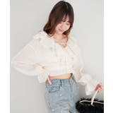 フロントリボンシアーフリルブラウス | MAJESTIC LEGON  | 詳細画像20 