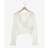 フロントリボンシアーフリルブラウス | MAJESTIC LEGON  | 詳細画像23 